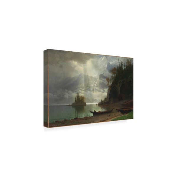 Albert Bierstadt 'Island In The Lake ' Canvas Art,16x24